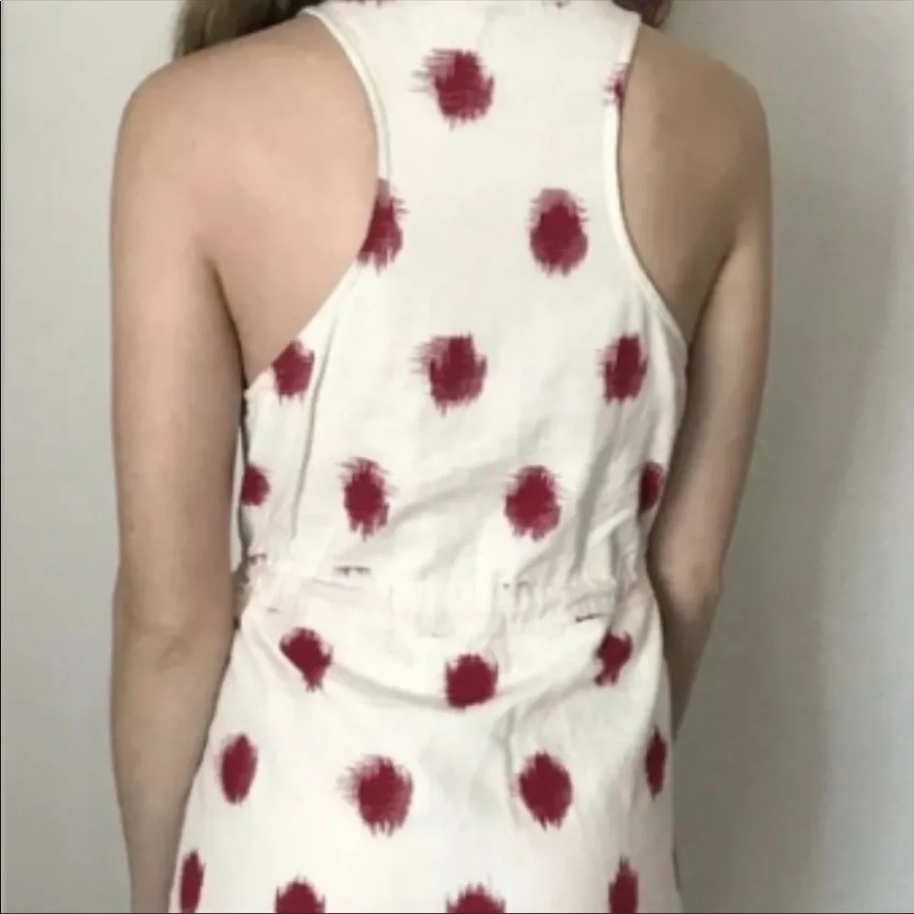 The Odell’s anthropologie polka dot red dress